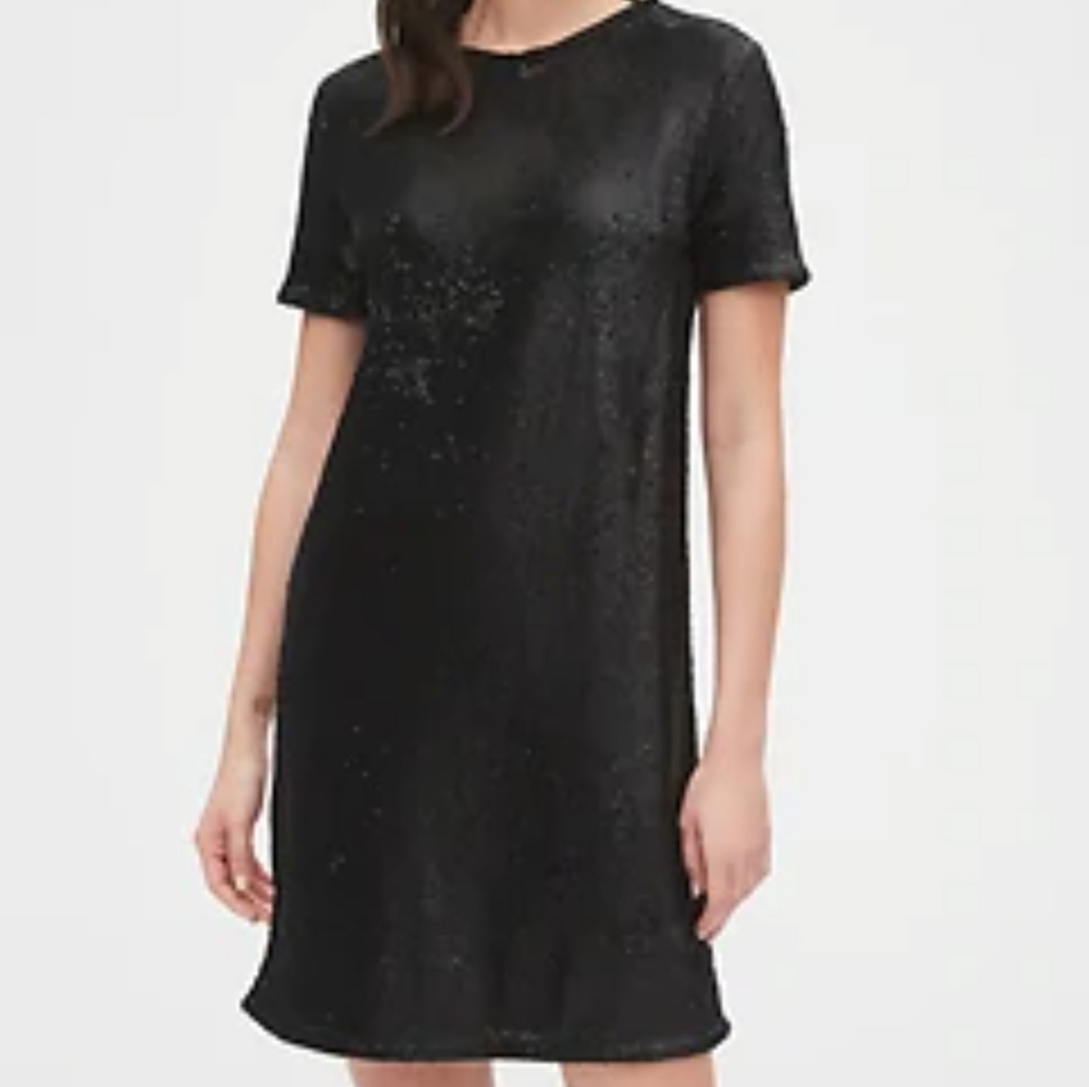 Gap sequin shift dress